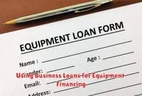 Using Business Loans for Equipment Financing