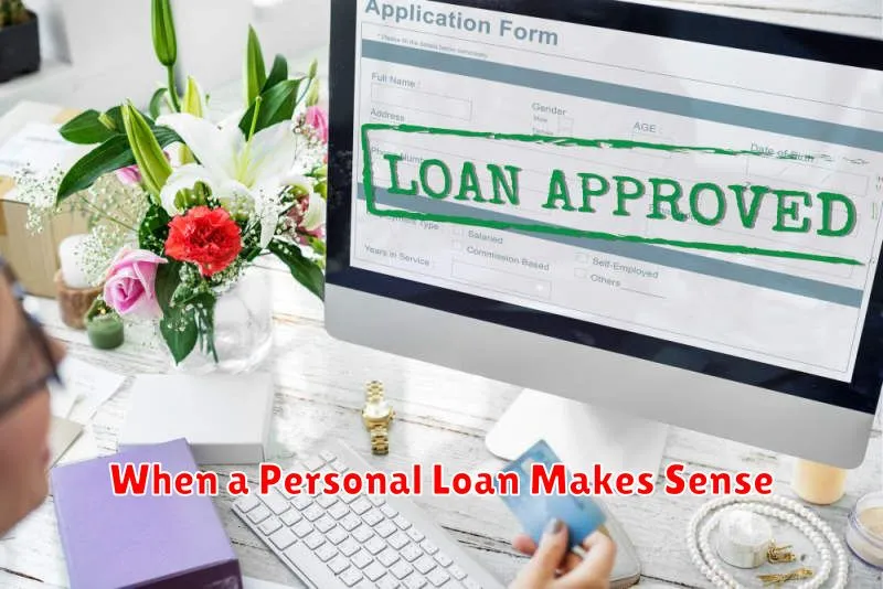 When a Personal Loan Makes Sense